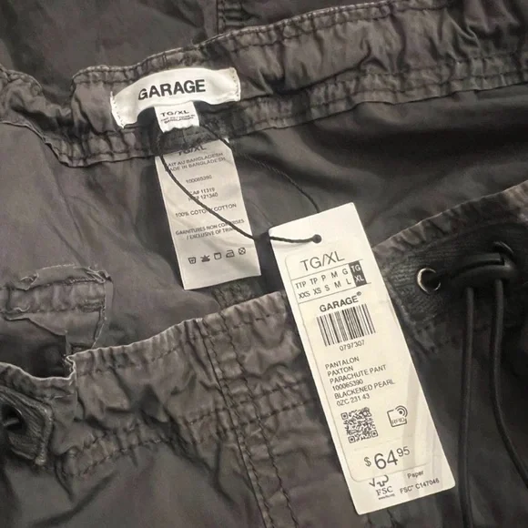 Garage Pantalon Paxton Parachute Pants in Grey - Picture 4 of 4